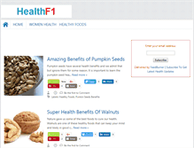 Tablet Screenshot of healthf1.com
